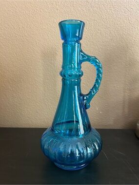 Vintage Jim Beam I DREAM OF JEANNIE Blue Glass Liquor Decanter NO STOPPER